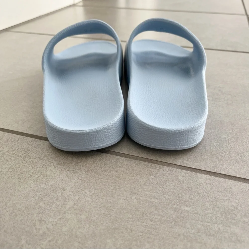 Adidas Adilette Aqua Powder Blue Slides Size 7 - Picture 8 of 9